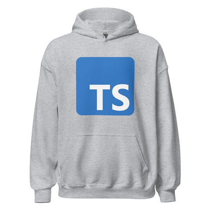 TypeScript Logo Hoodie (unisex) - Sport Grey - AI Store