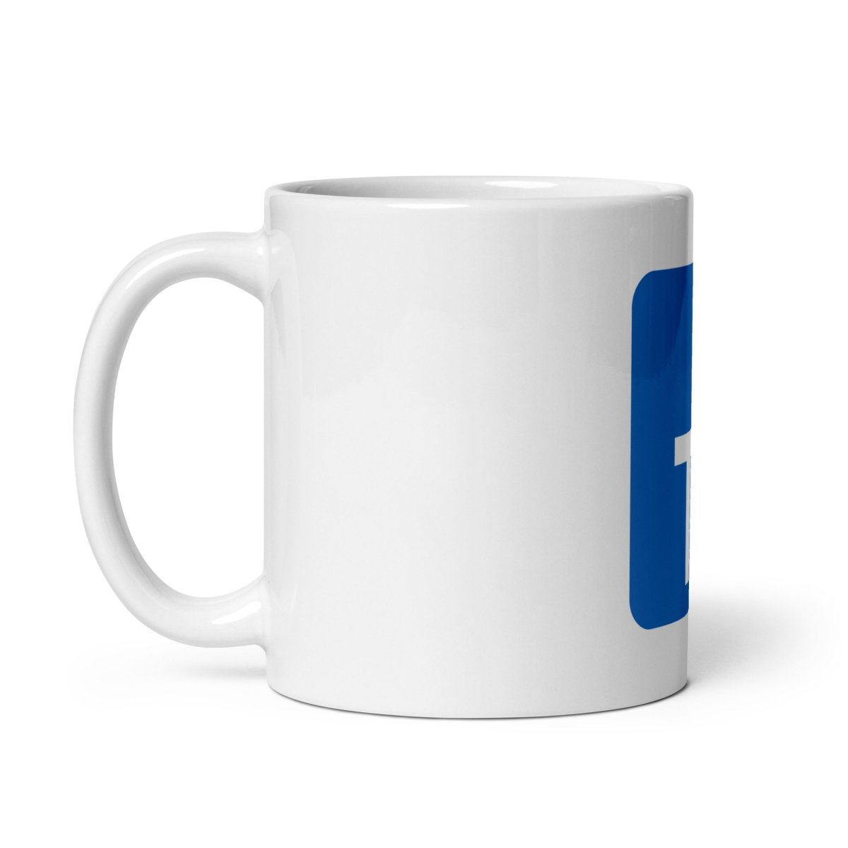 TypeScript Logo on White Glossy Mug - 11 oz - AI Store