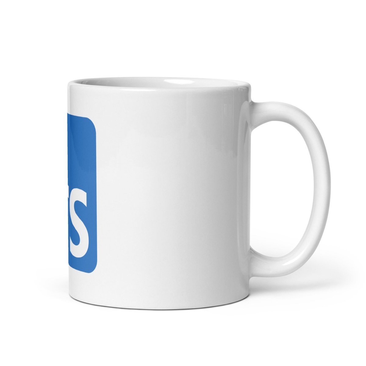 TypeScript Logo on White Glossy Mug - 11 oz - AI Store