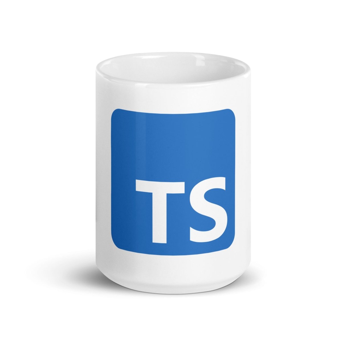 TypeScript Logo on White Glossy Mug - 15 oz - AI Store