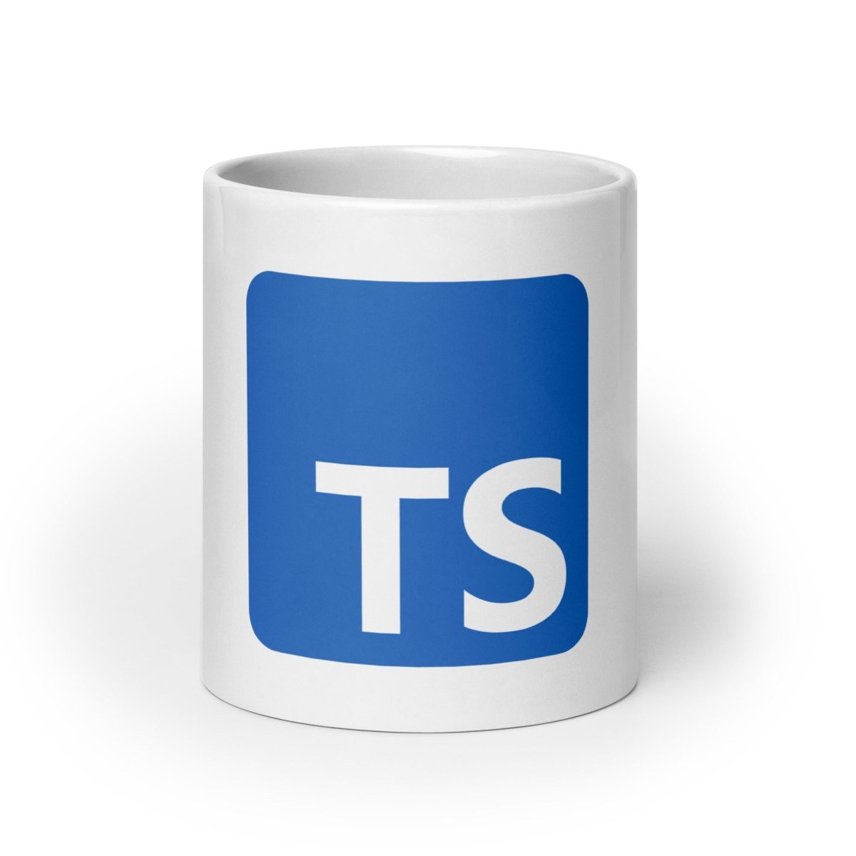 TypeScript Logo on White Glossy Mug - 20 oz - AI Store