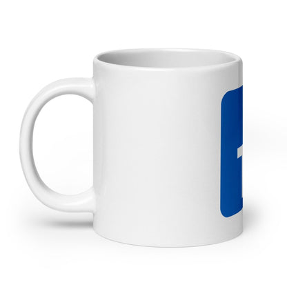 TypeScript Logo on White Glossy Mug - 20 oz - AI Store