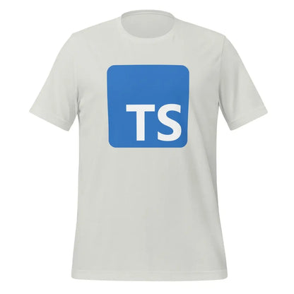 TypeScript Logo T-Shirt (unisex) - Silver / M