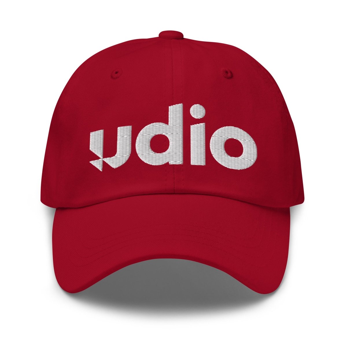 Udio Logo Embroidered Cap - Cranberry - AI Store