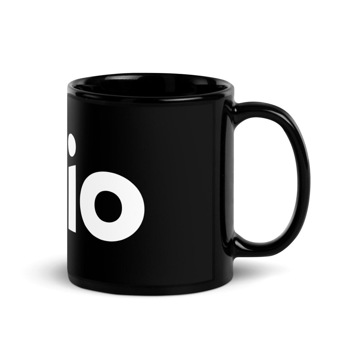 Udio Logo on Black Glossy Mug - 11 oz - AI Store
