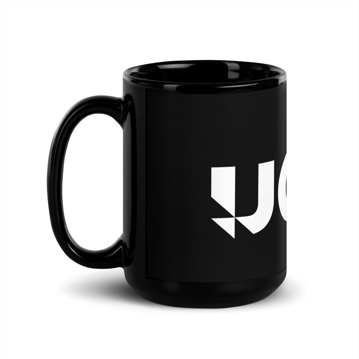 Udio Logo on Black Glossy Mug - 15 oz - AI Store
