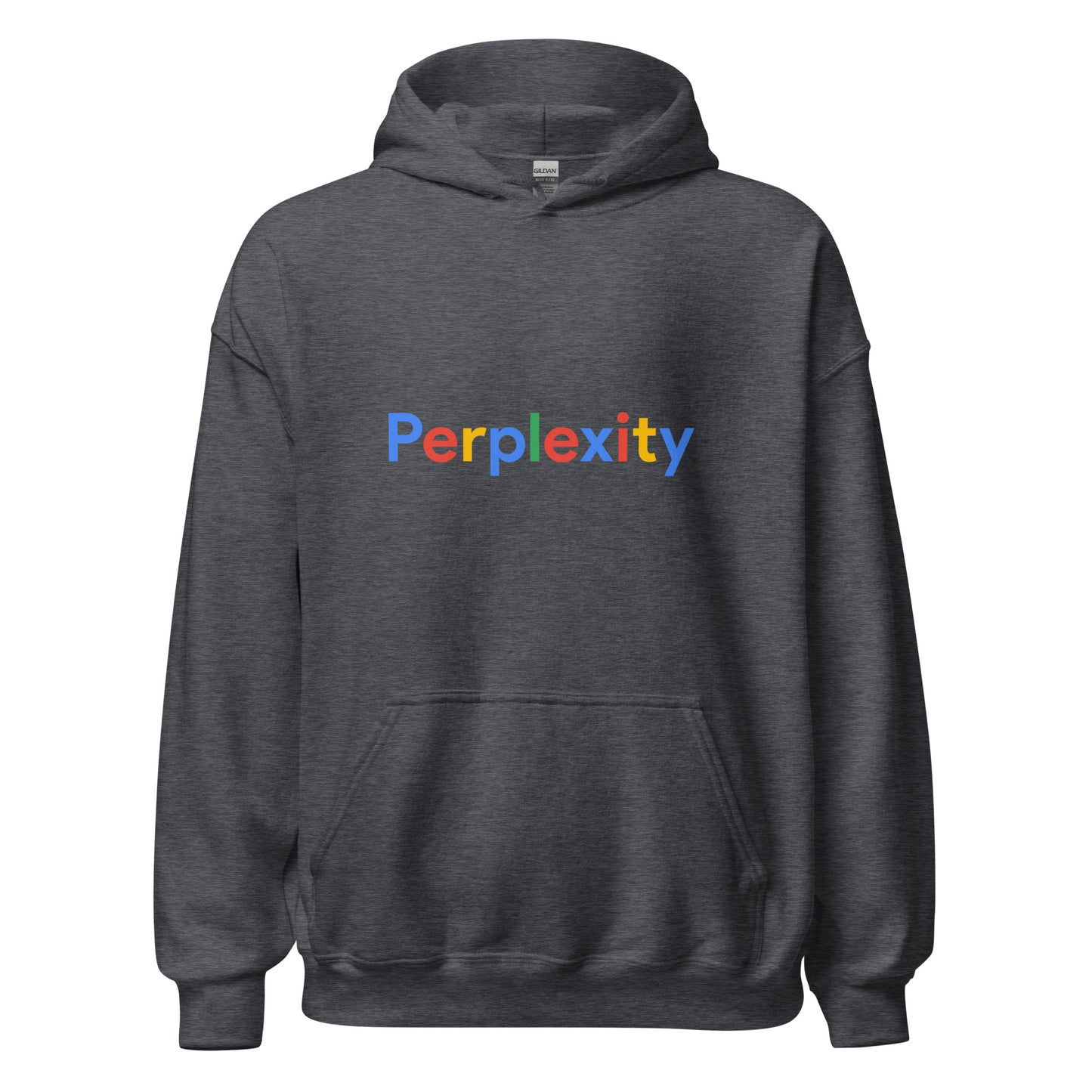 Perplexity Search Logo Hoodie (unisex) - Dark Heather - AI Store