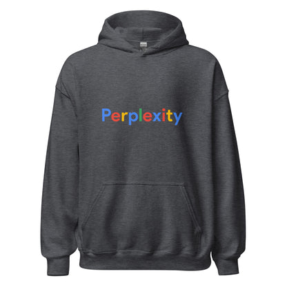 Perplexity Search Logo Hoodie (unisex) - Dark Heather - AI Store