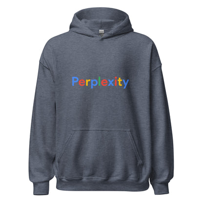 Perplexity Search Logo Hoodie (unisex) - Heather Sport Dark Navy - AI Store