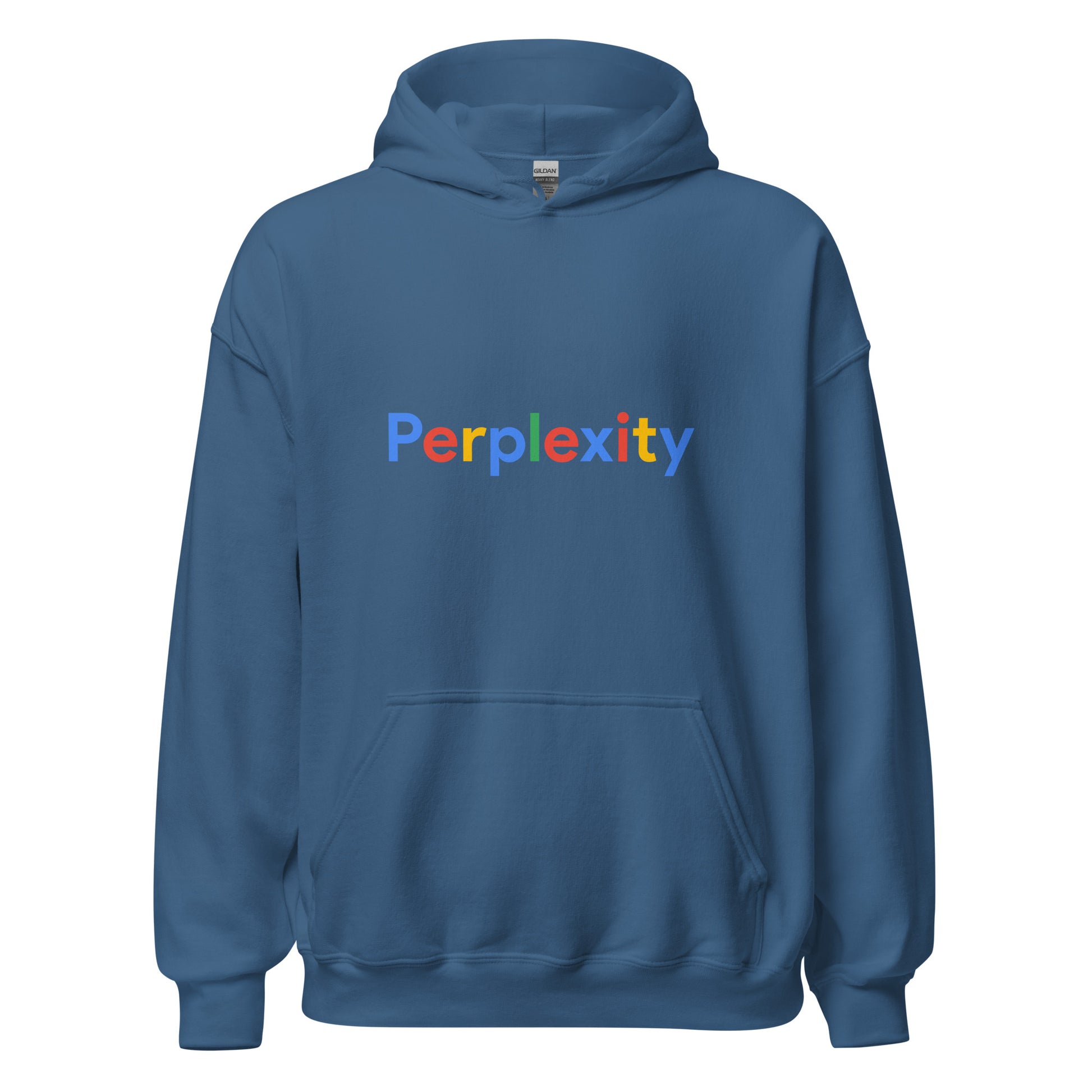 Perplexity Search Logo Hoodie (unisex) - Indigo Blue - AI Store