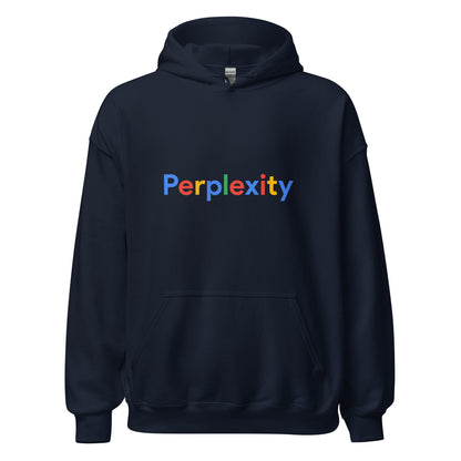 Perplexity Search Logo Hoodie (unisex) - Navy - AI Store