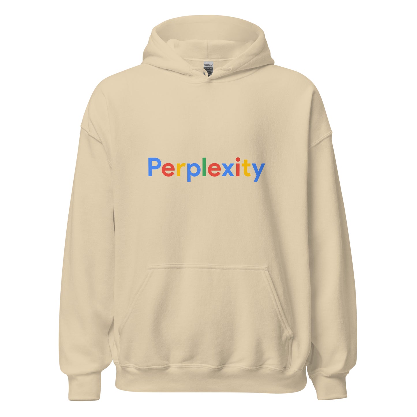 Perplexity Search Logo Hoodie (unisex) - Sand - AI Store