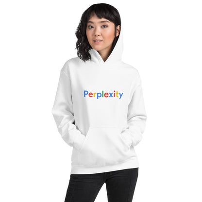 Perplexity Search Logo Hoodie (unisex) - White - AI Store