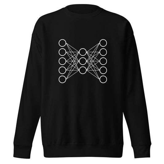 Premium Neural Network Sweatshirt 9 (unisex) - Black / M + 2024 AI Store Discount Code