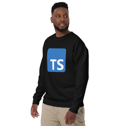 Premium TypeScript Logo Sweatshirt (unisex)