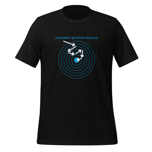 Stochastic Gradient Descent T - Shirt (unisex) - Black - AI Store