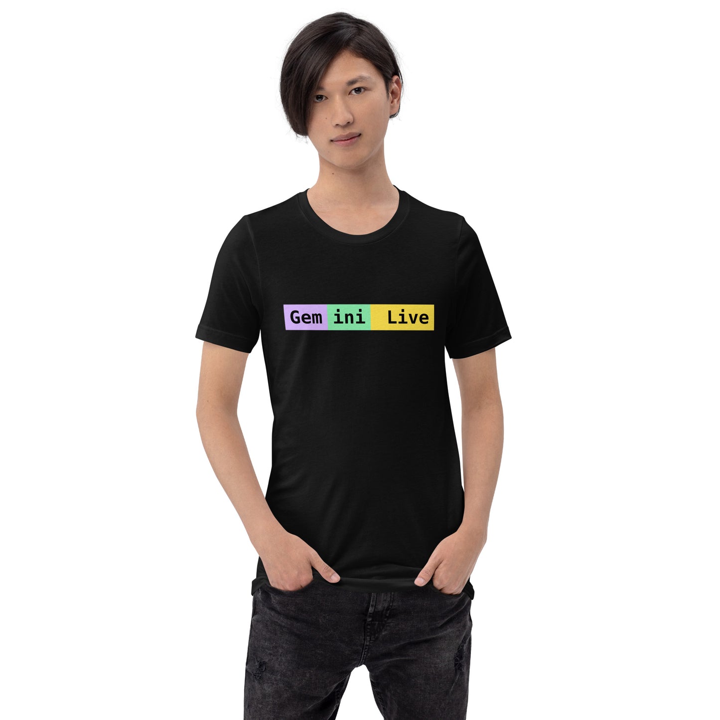 Gemini Live Tokens T-Shirt (unisex) - Black - AI Store