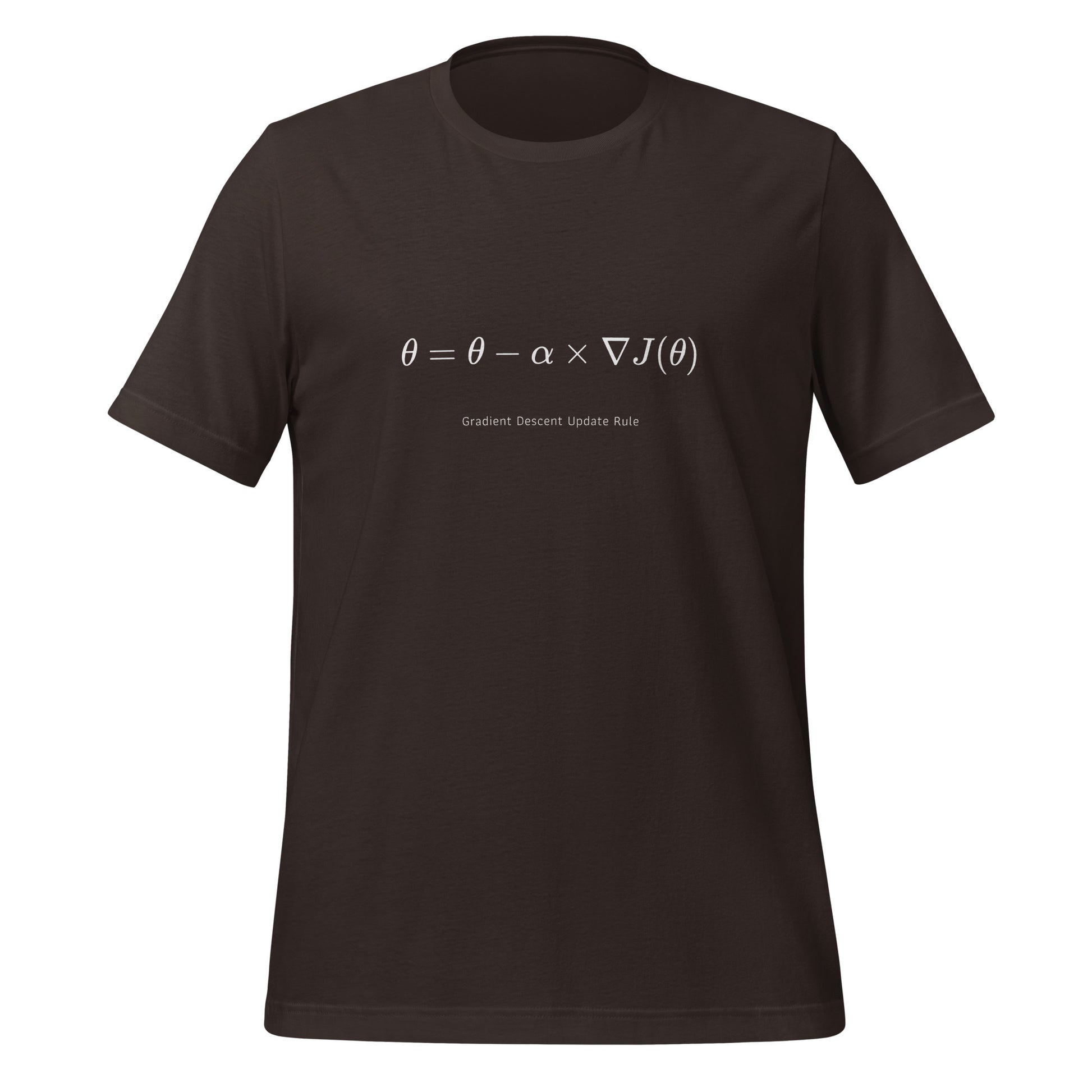 Gradient Descent Update Rule T - Shirt (unisex) - Brown - AI Store