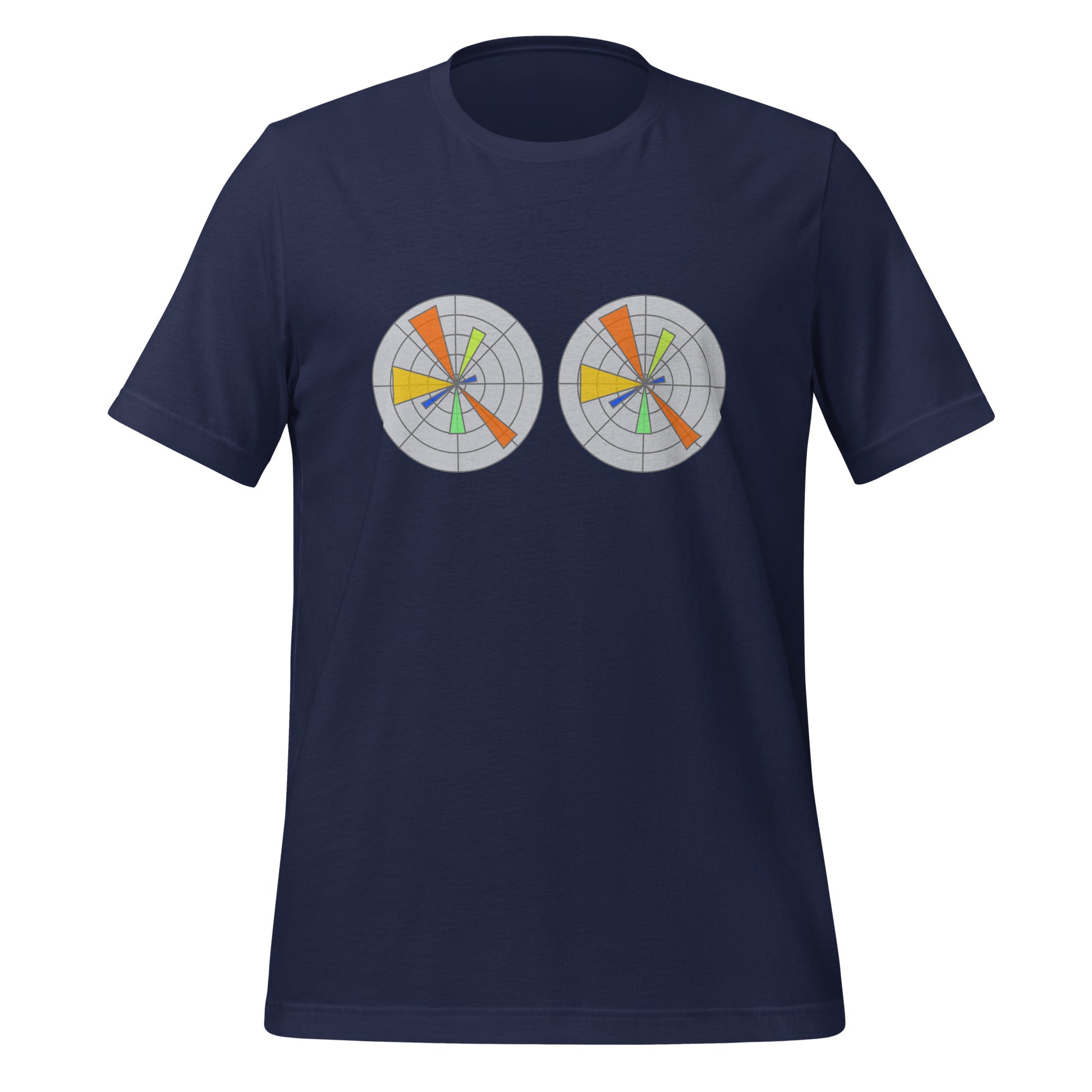 Funny Created with Matplotlib Logos T-Shirt (unisex) - Navy - AI Store