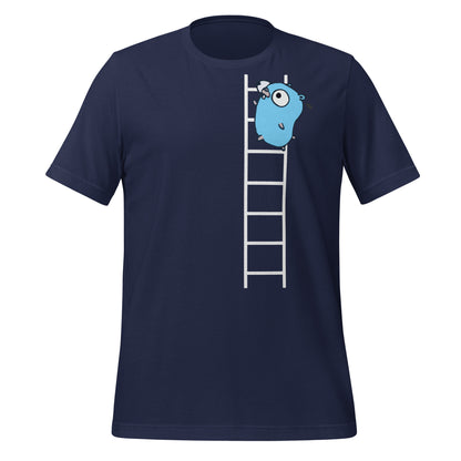 Go Gopher on Ladder T-Shirt (unisex)