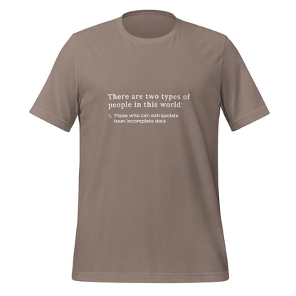 Extrapolation T - Shirt (unisex) - Pebble - AI Store