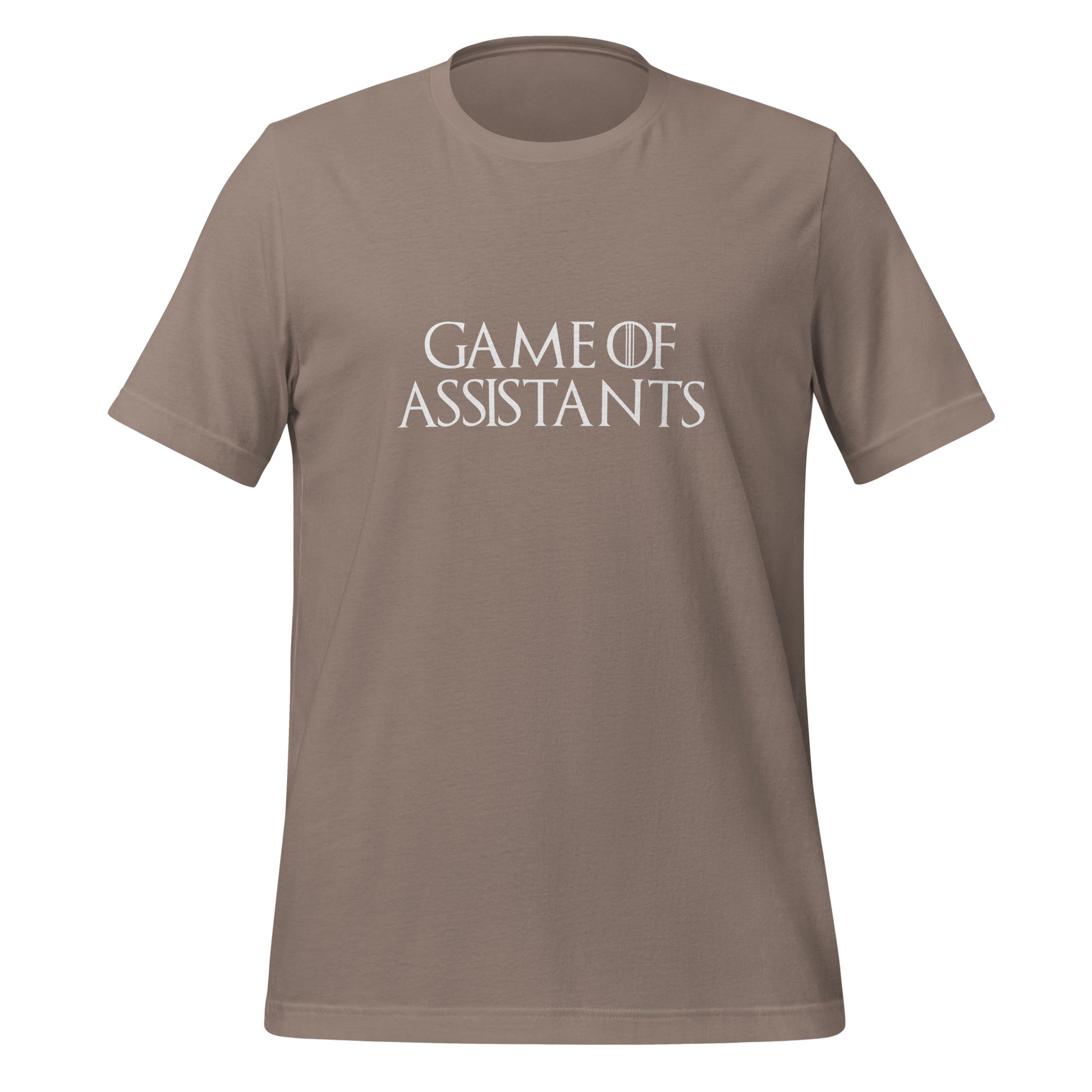 Game of Assistants T-Shirt (unisex) - Pebble - AI Store