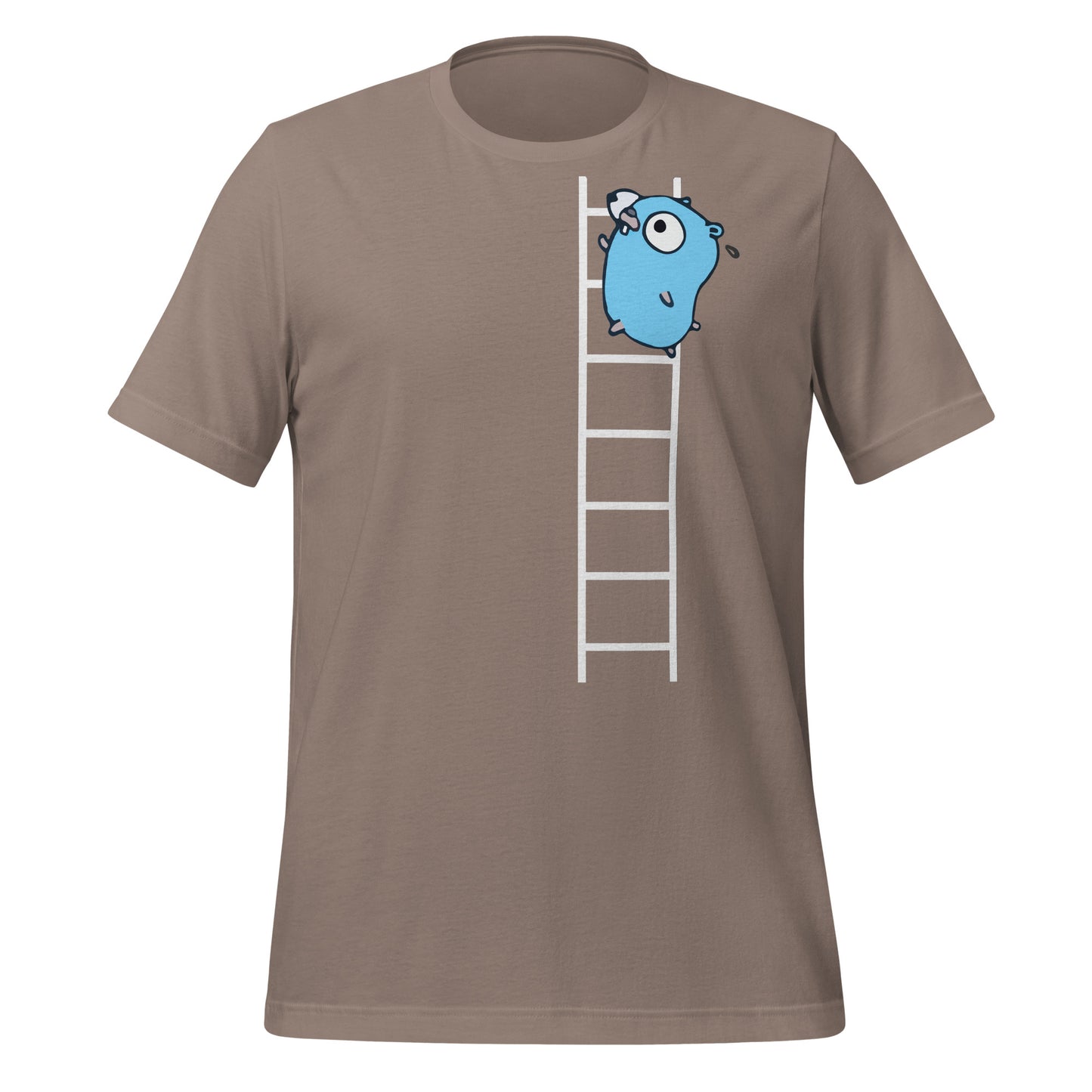 Go Gopher on Ladder T-Shirt (unisex)