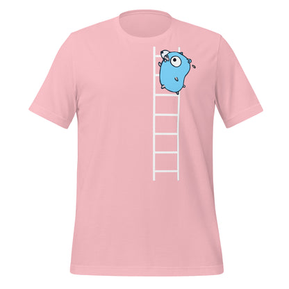 Go Gopher on Ladder T-Shirt (unisex)