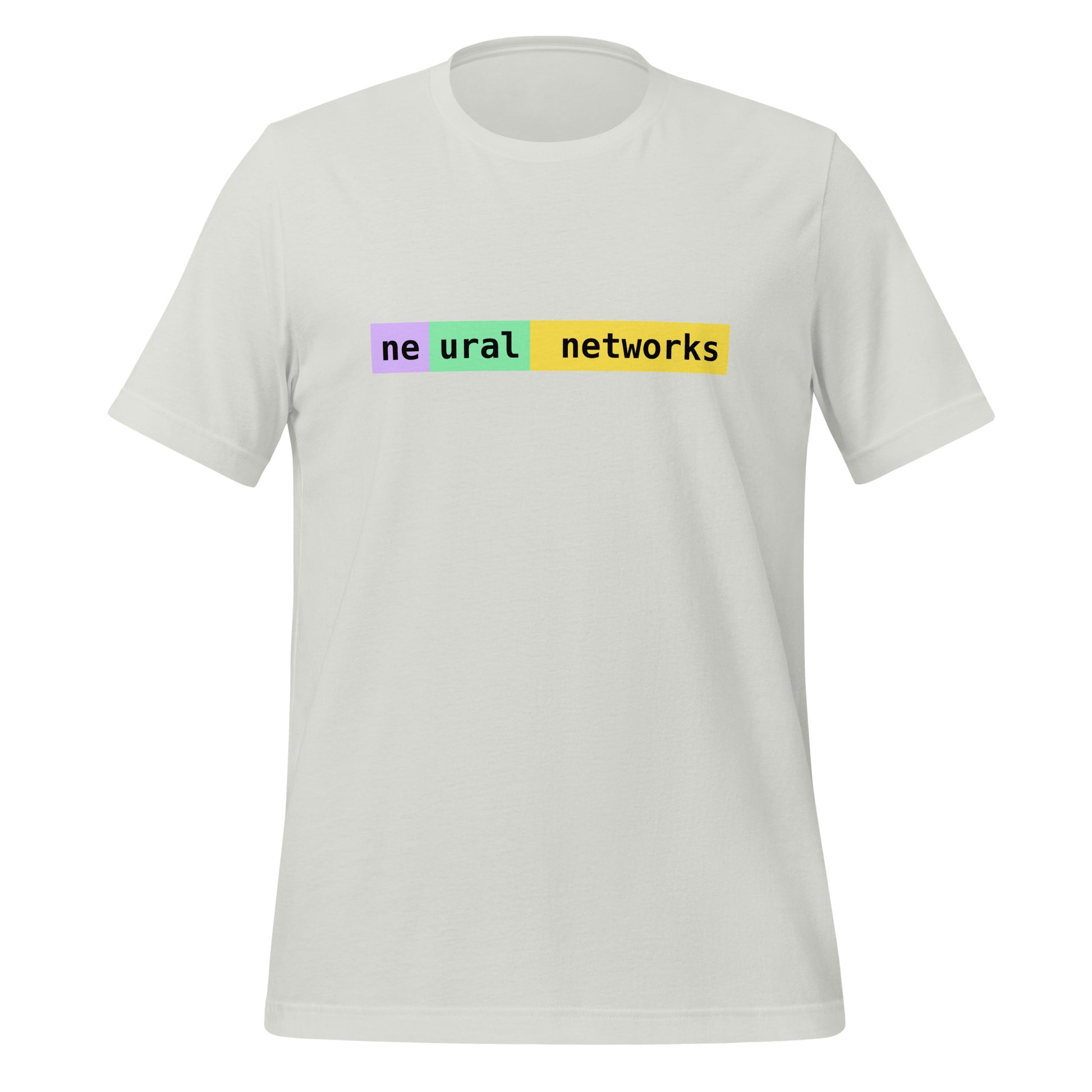 neural networks Tokens T-Shirt (unisex) - Silver - AI Store