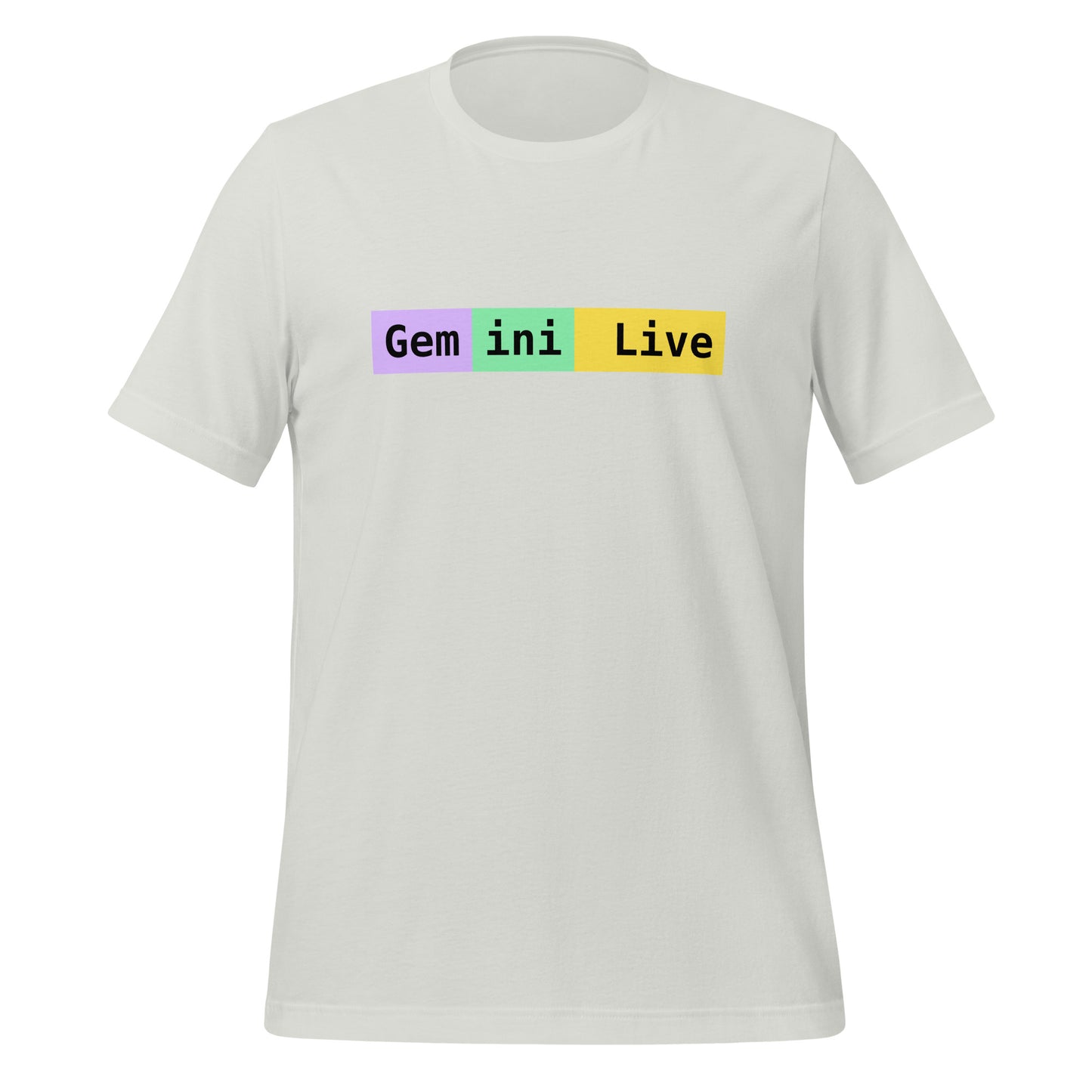 Gemini Live Tokens T-Shirt (unisex) - Silver - AI Store