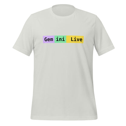 Gemini Live Tokens T-Shirt (unisex) - Silver - AI Store