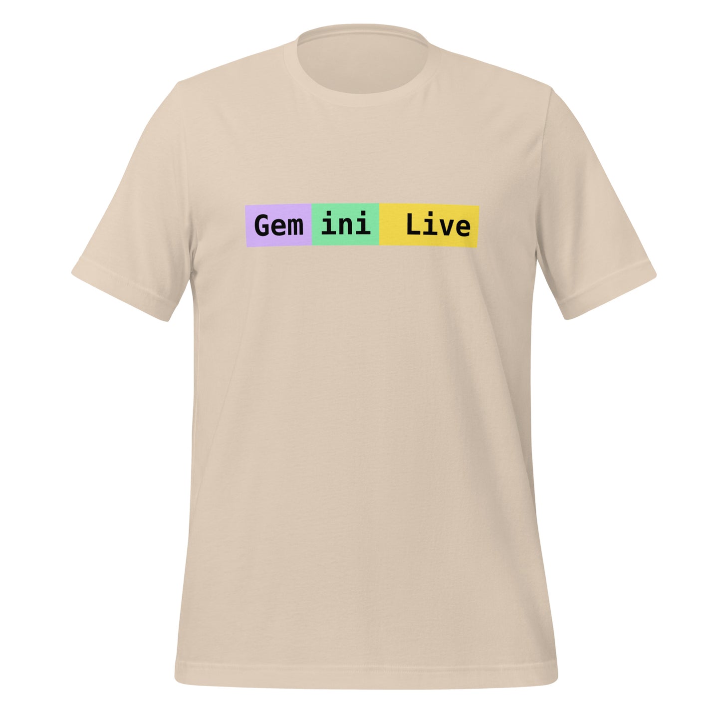 Gemini Live Tokens T-Shirt (unisex) - Soft Cream - AI Store