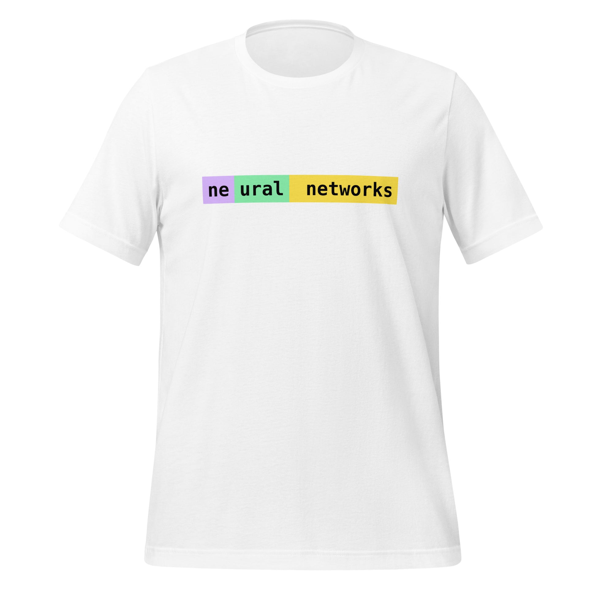 neural networks Tokens T-Shirt (unisex) - White - AI Store