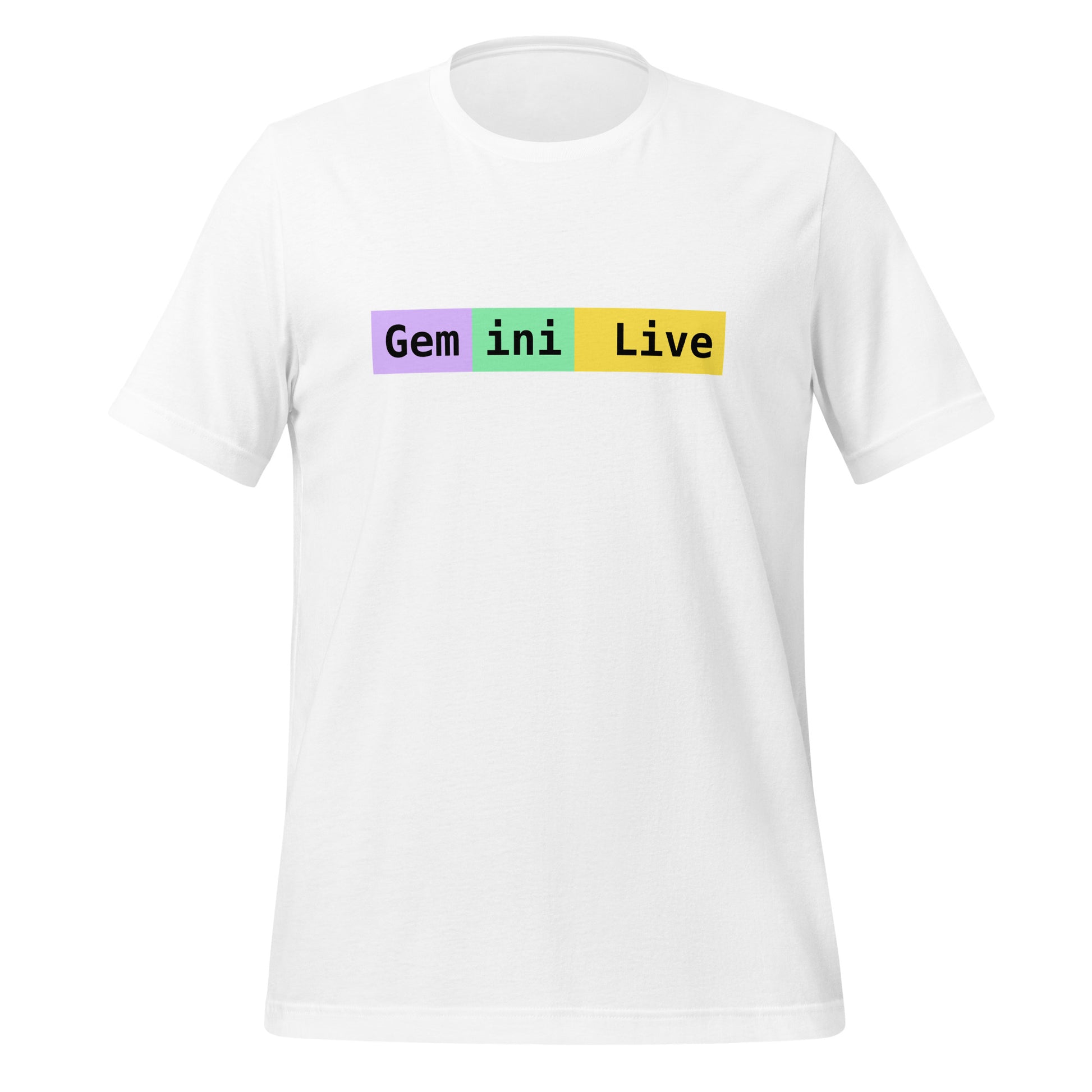 Gemini Live Tokens T-Shirt (unisex) - White - AI Store