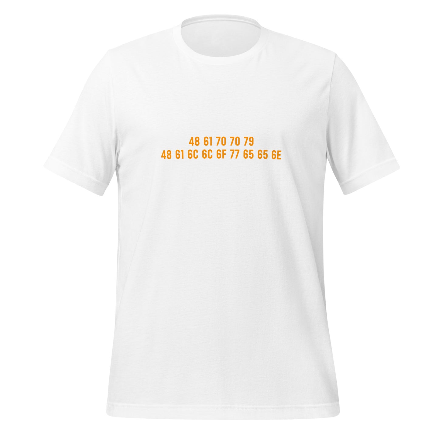 Happy Halloween HEX ASCII T-Shirt (unisex) 🎃