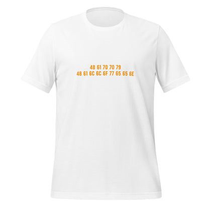 Happy Halloween HEX ASCII T-Shirt (unisex) 🎃