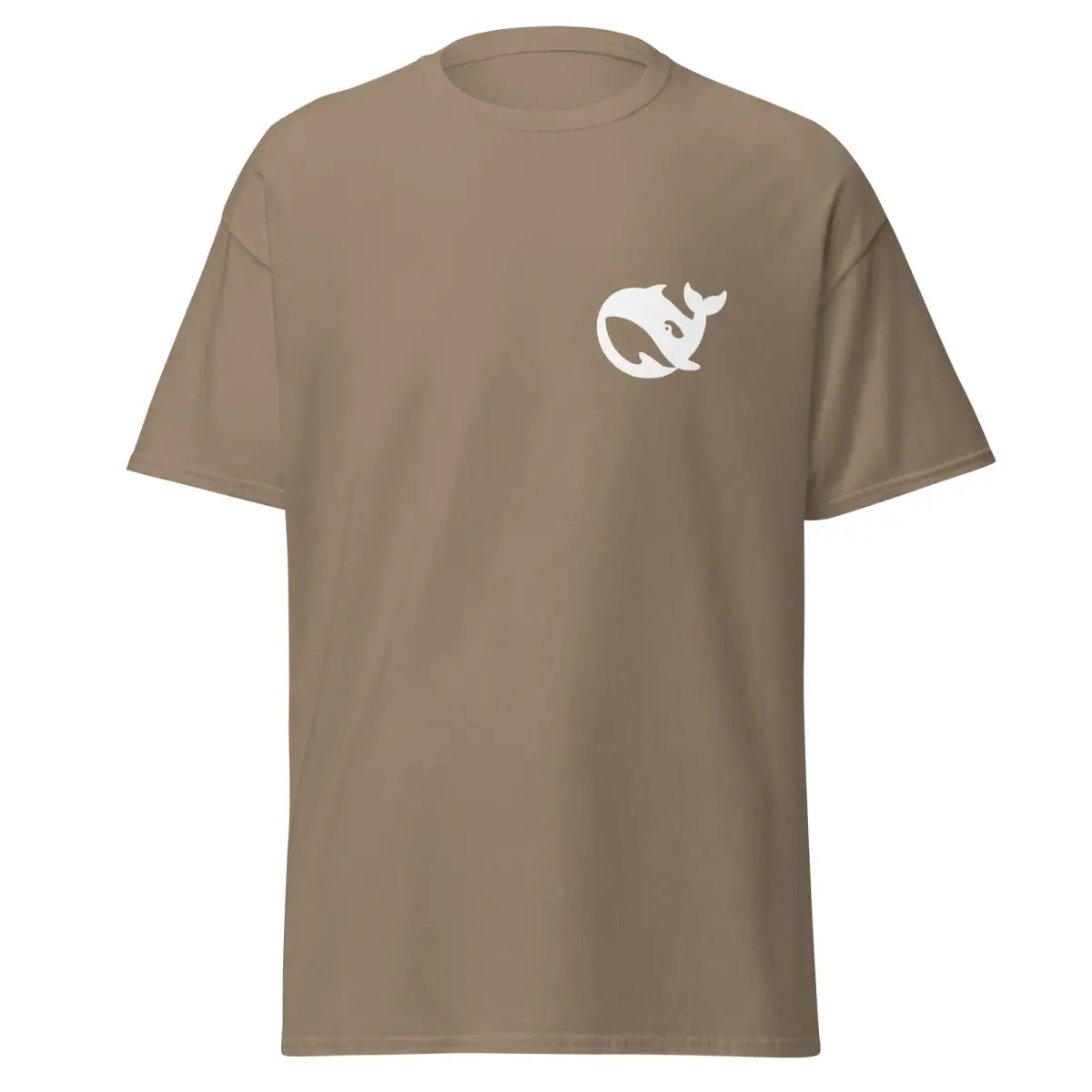 Value DeepSeek White Pocket T-Shirt (unisex) - Brown Savana / M