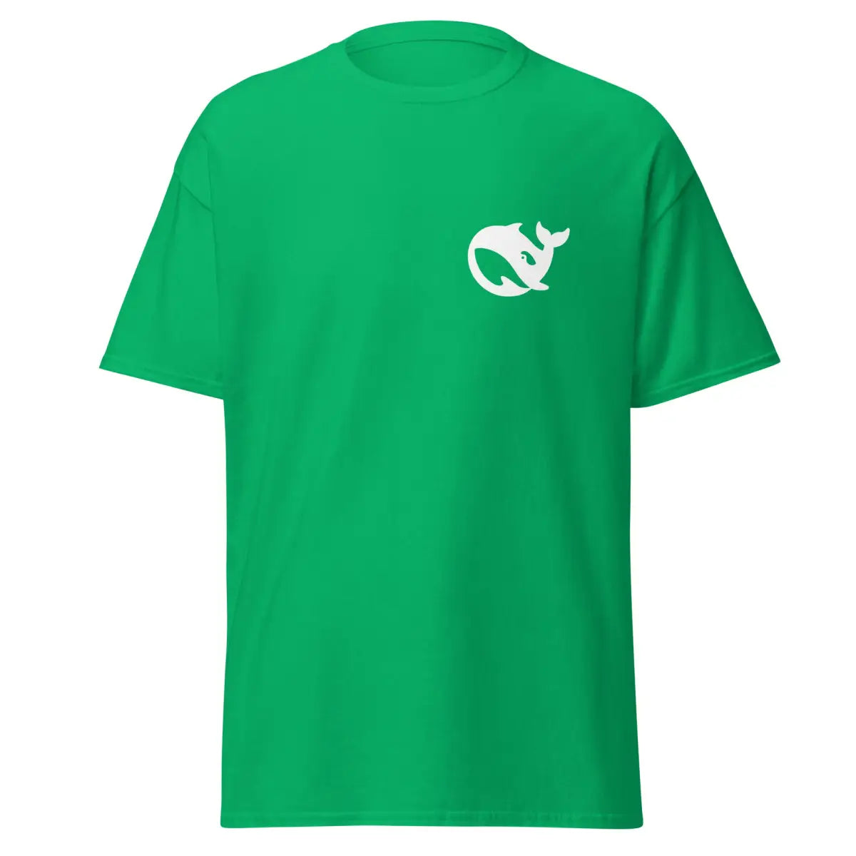 Value DeepSeek White Pocket T-Shirt (unisex) - Irish Green / M