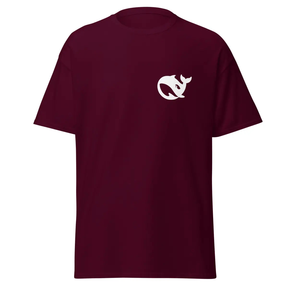 Value DeepSeek White Pocket T-Shirt (unisex) - Maroon / M