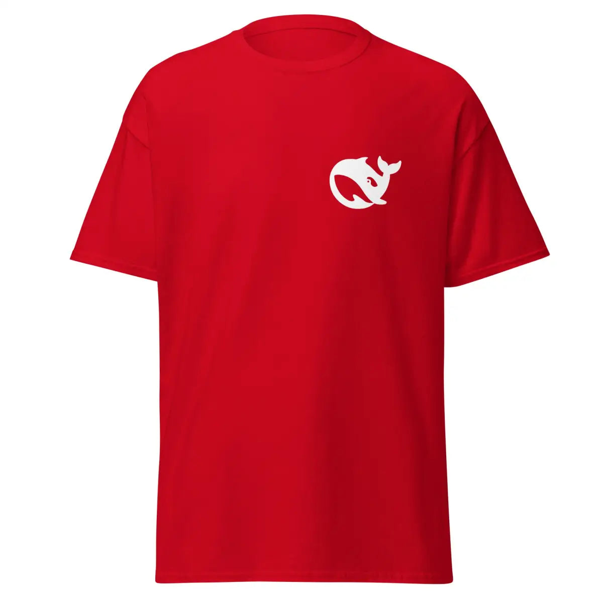 Value DeepSeek White Pocket T-Shirt (unisex) - Red / M