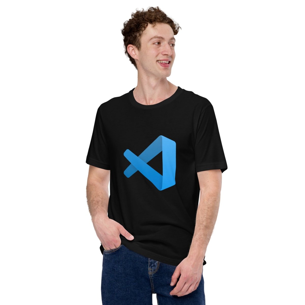 Visual Studio Code Icon T - Shirt (unisex) - Black - AI Store