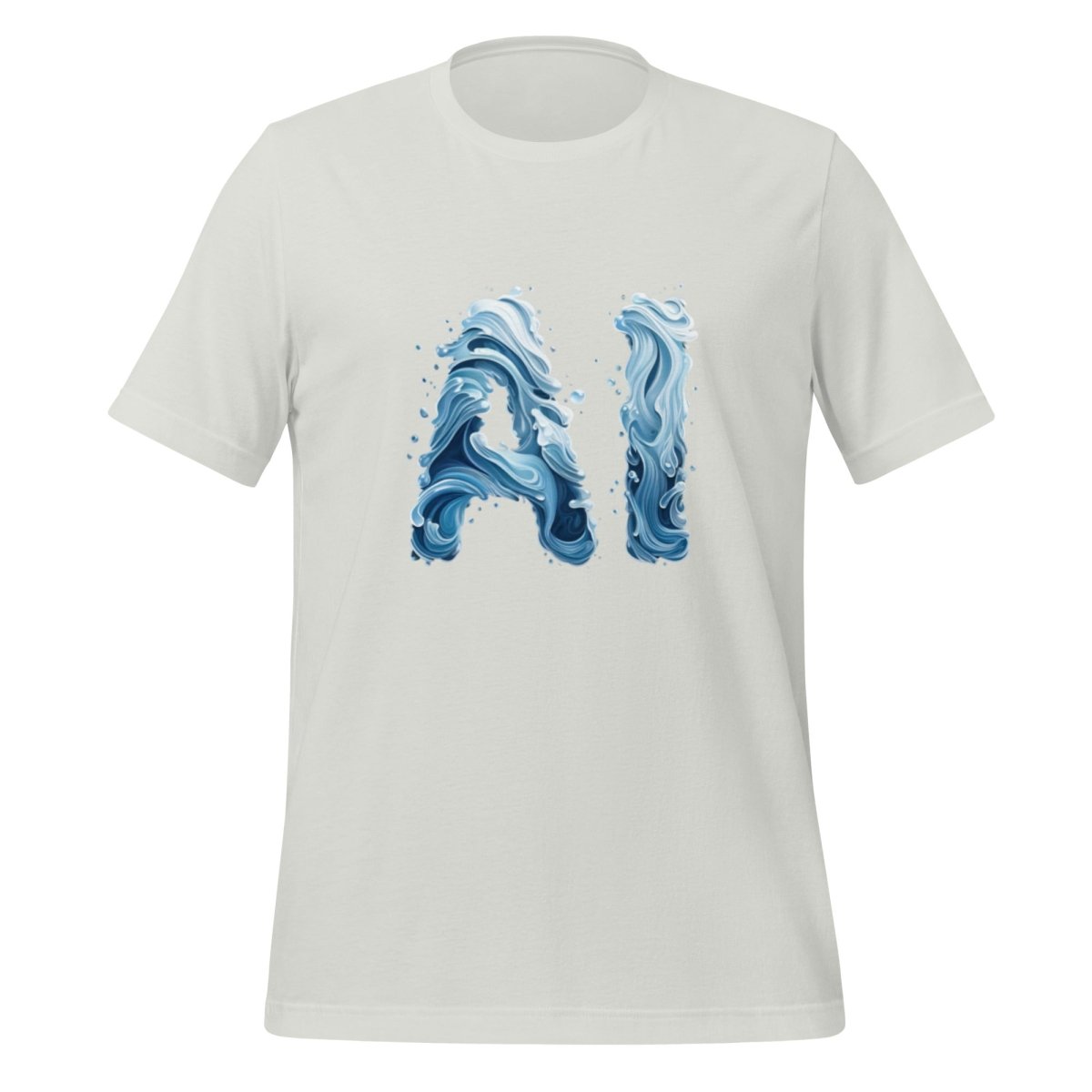 Water AI T - Shirt (unisex) - Silver - AI Store