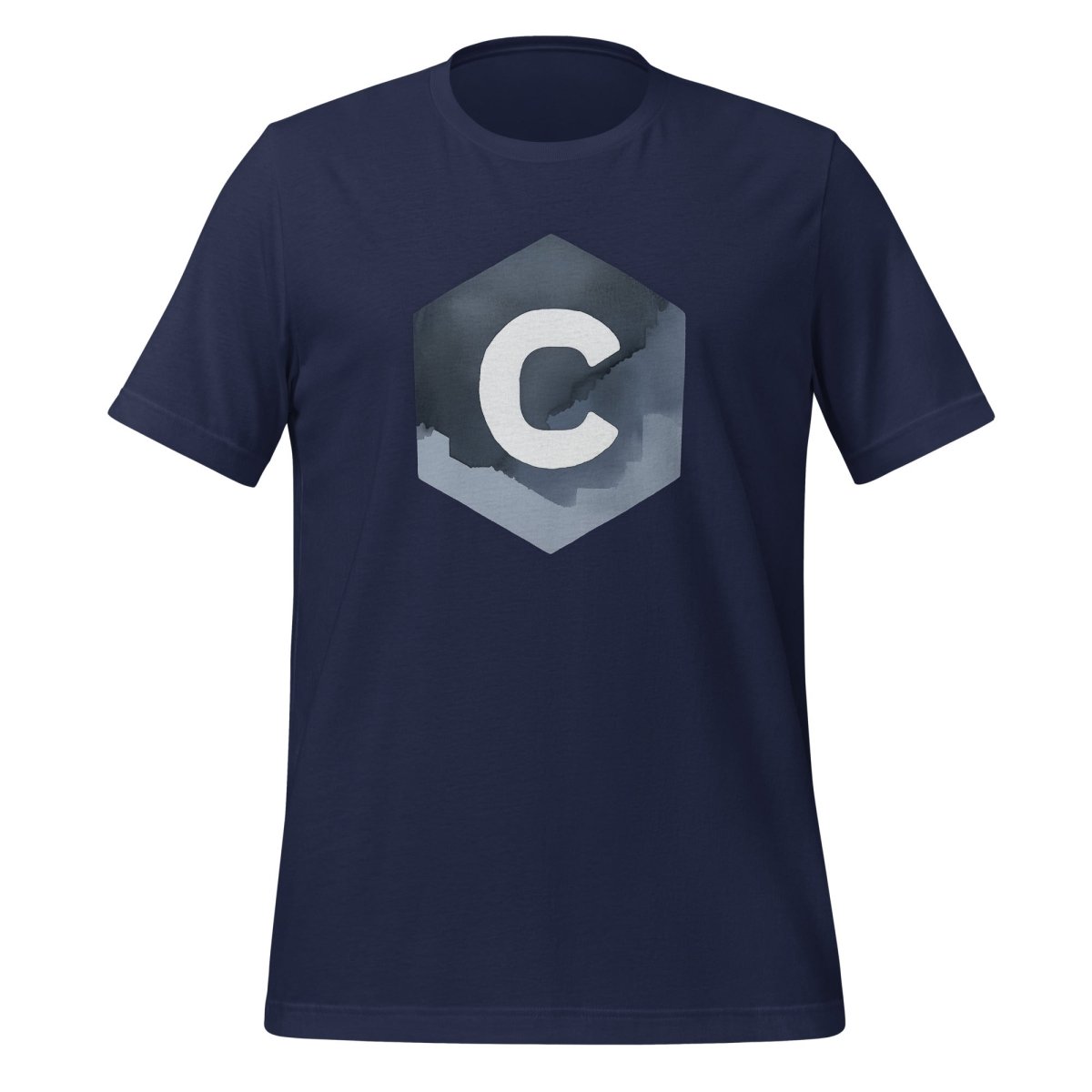 Water Color C Logo T-Shirt (unisex) - Navy - AI Store