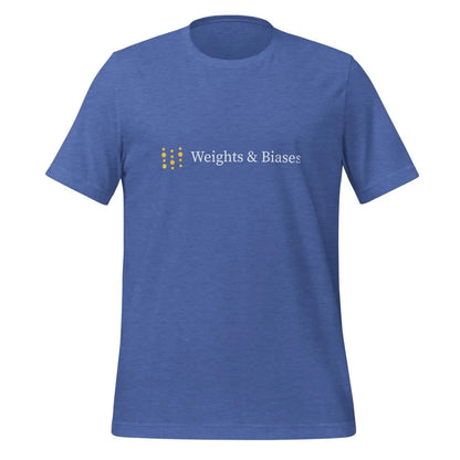 The Weights & Biases Logo T-shirt (unisex) Heather True Royal / m.