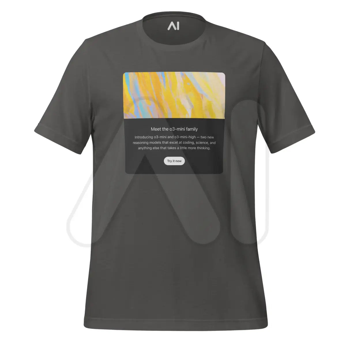 Welcome to o3-mini T-Shirt (unisex) - Asphalt / M