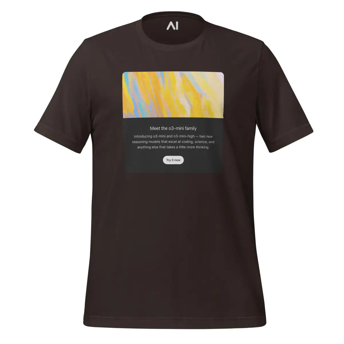 Welcome to o3-mini T-Shirt (unisex) - Brown / M