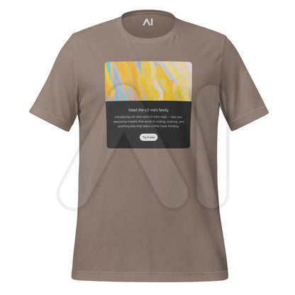 Welcome to o3-mini T-Shirt (unisex) - Pebble / M