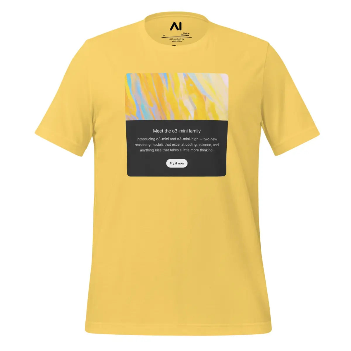 Welcome to o3-mini T-Shirt (unisex) - Yellow / M