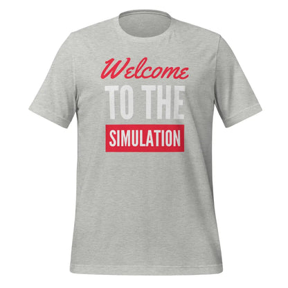 Welcome to the Simulation T-Shirt (unisex) - Athletic Heather / XS