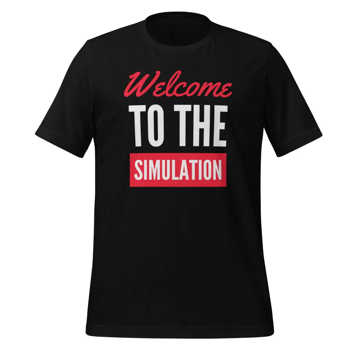 Welcome to the Simulation T-Shirt (unisex) - Black / XS